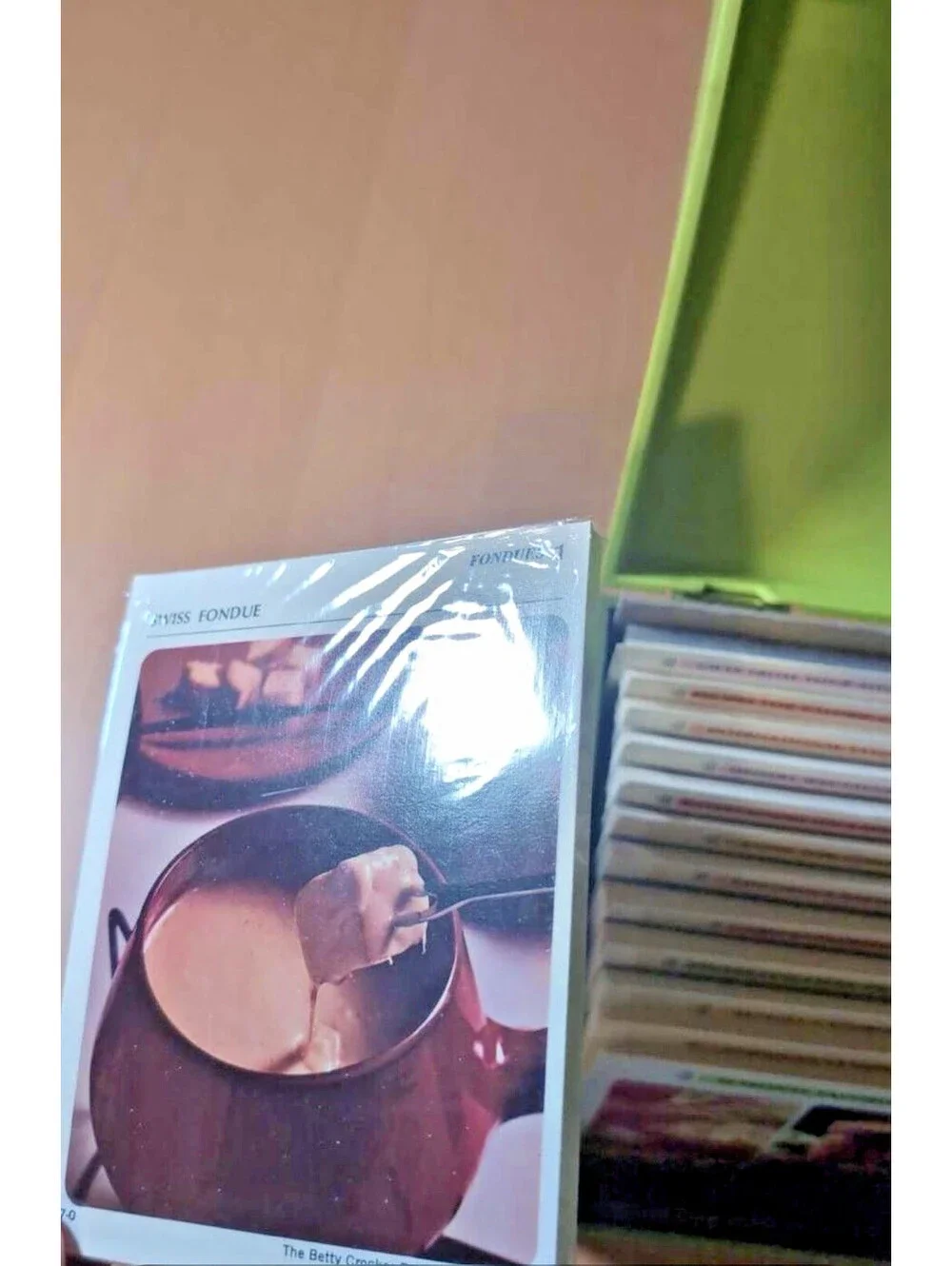 1971 Betty Crocker Recipe Card Library Index Box Retro Avocado Green Complete